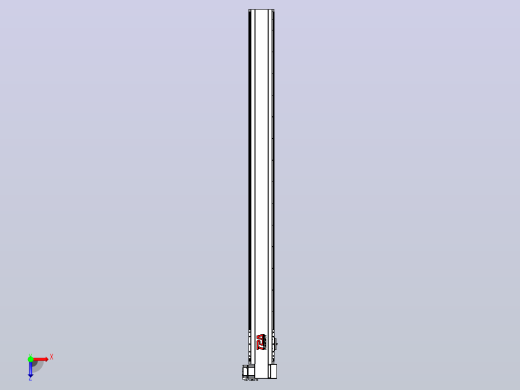 皮带直线轴半封闭可选导轨TPA-HNB-120D-110-L1400-RP-Y-P40-N3俯视缩略图