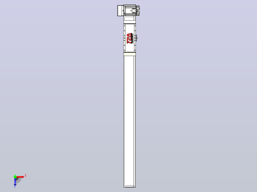 伺服电机集成皮带传动直线执行器TPA-OCB-100-192-L950-RU-P75-N3俯视缩略图