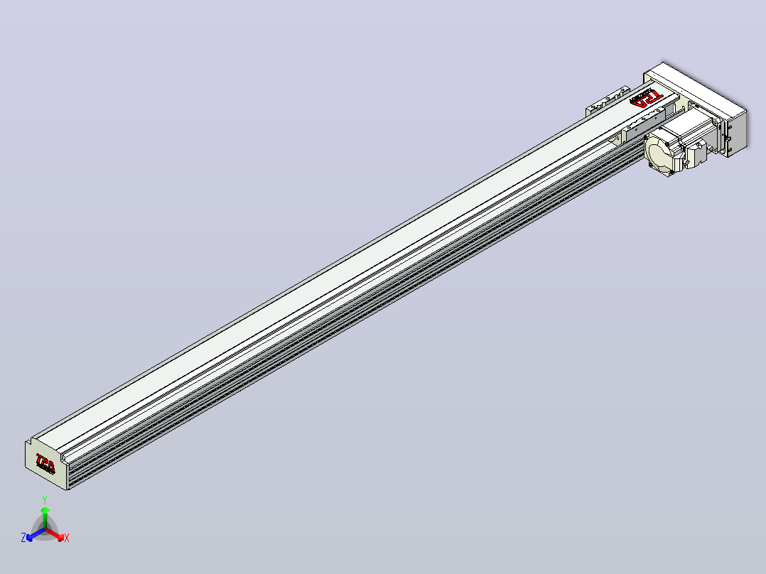 日规模组半封闭丝杆TPA-HNR-85D-1610-C-L1100-ML-C-P20-N3主视图