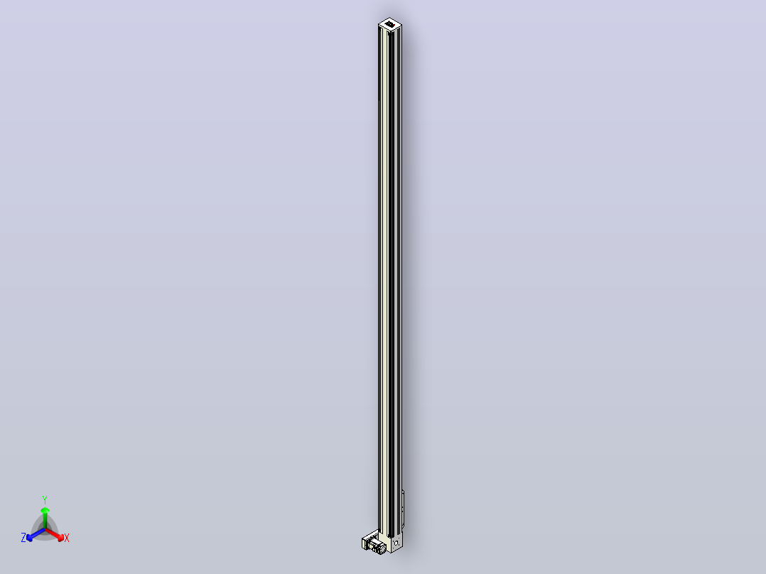 伺服电机集成皮带传动直线执行器TPA-OCB-140-256-L4250-RP-P75-N3主视图
