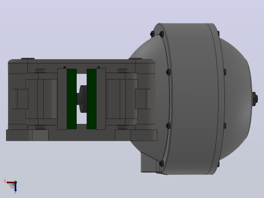 PDC气动盘式制动器PDC10 514×12.7-1245前视缩略图