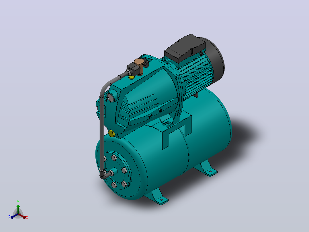 喷射泵AJm（自动款）[AJm150HA5]正等轴测图