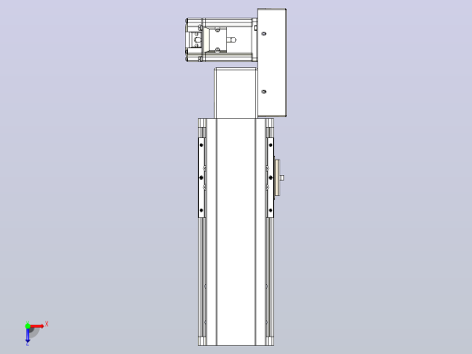 皮带直线轴半封闭可选导轨TPA-HNB-105D-90-L100-ML-Y-P20-N3俯视缩略图