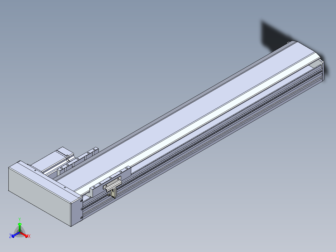日规模组半封闭丝杆TPA-HNR-120D-1610C-L600-ML-Y-P40-N3正等轴测图
