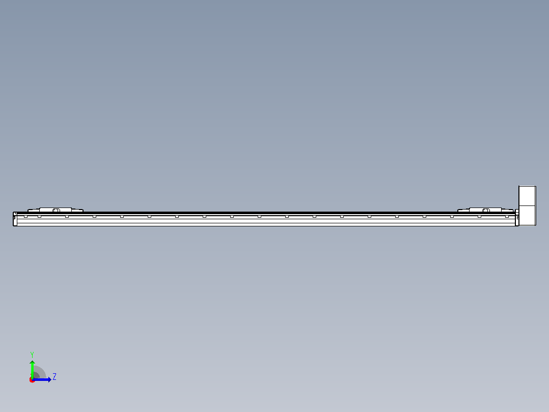 皮带直线轴双滑块型TPA-GCBS-120-P70-L675-LU-M20-N3左视图