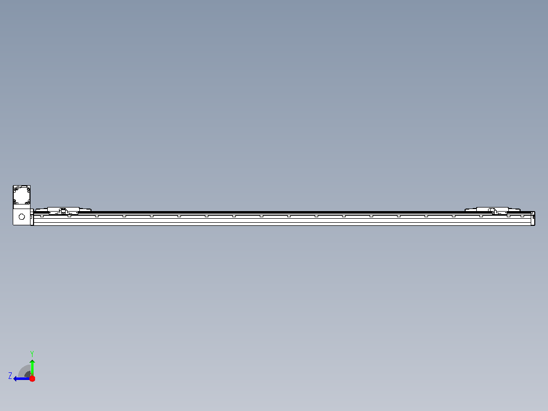 皮带直线轴双滑块型TPA-GCBS-120-P70-L675-LU-M20-N3右视图