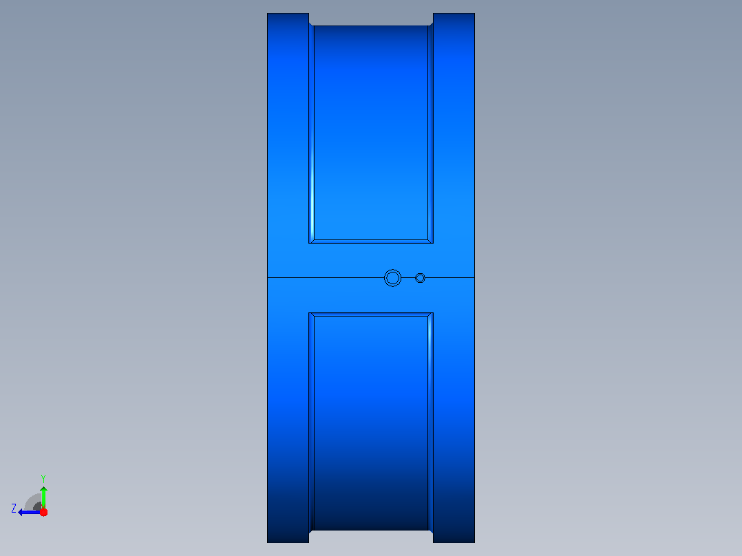 H71H╱Y╱F-PN1.6(HWF6)对夹式止回阀[H71H╱Y╱F-PN1.6(HWF6)]1200右视图