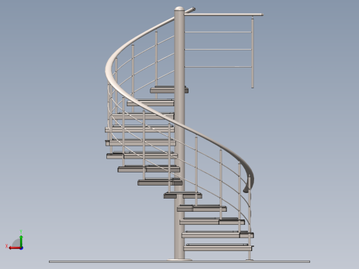 螺旋的楼梯设计后视缩略图