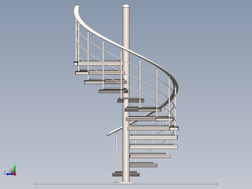 螺旋的楼梯设计右视缩略图