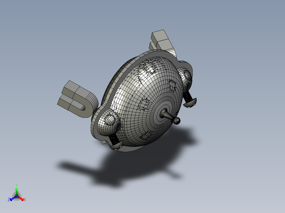 新宠物小精灵-飞碟磁怪正等轴测图