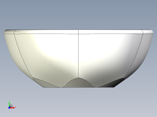 solidworks塑料碗设计前视缩略图