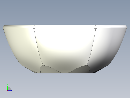solidworks塑料碗设计左视缩略图