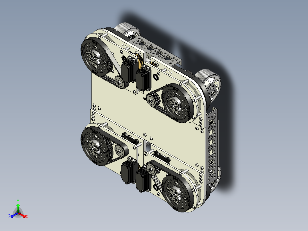 小车转向底盘3D图纸 STEP格式