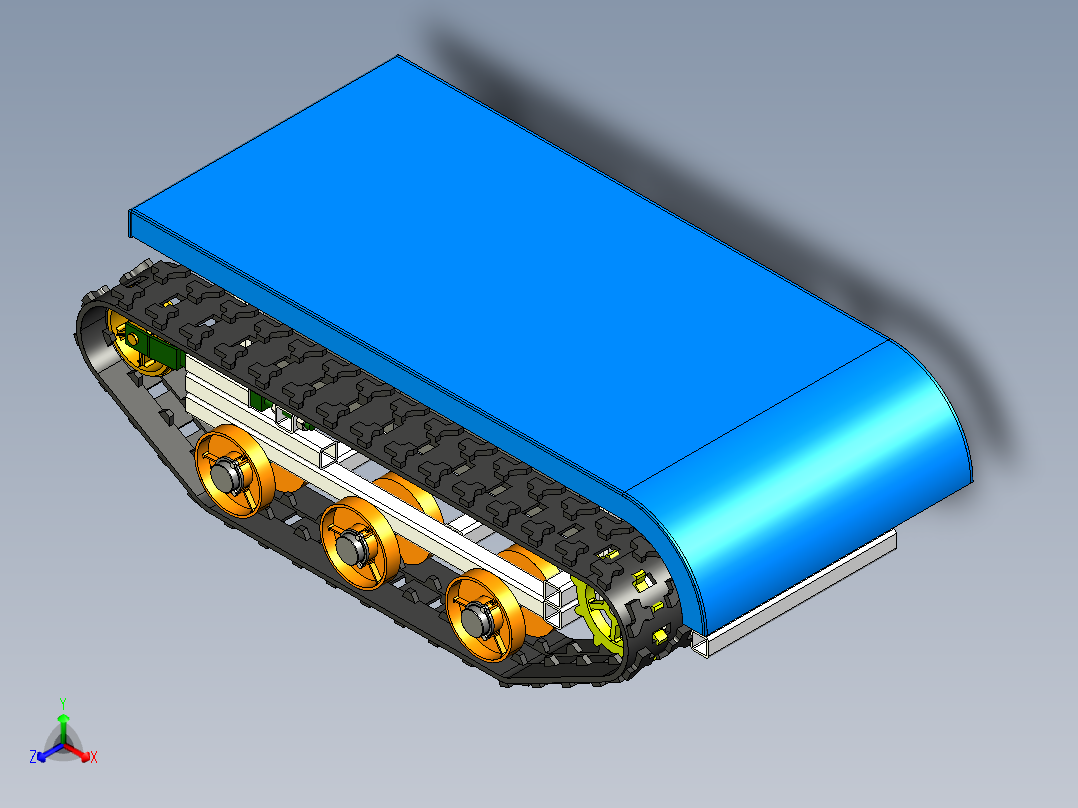 C9_橡胶履带底盘模型