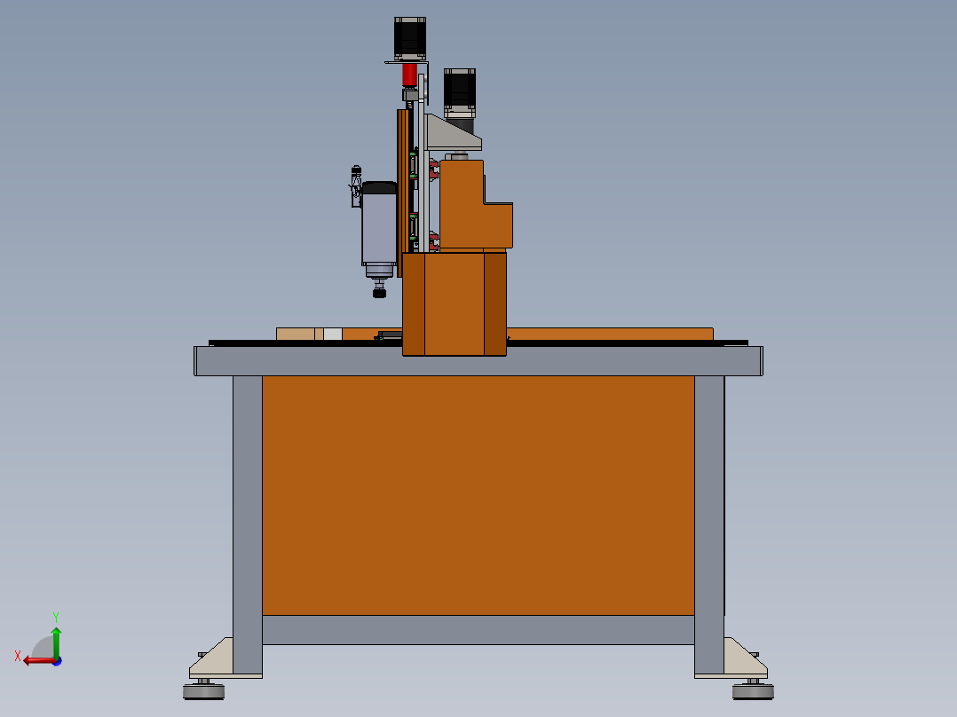 DUPLA MESA雕刻机后视图