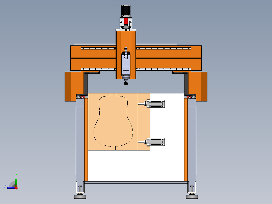 DUPLA MESA雕刻机右视图