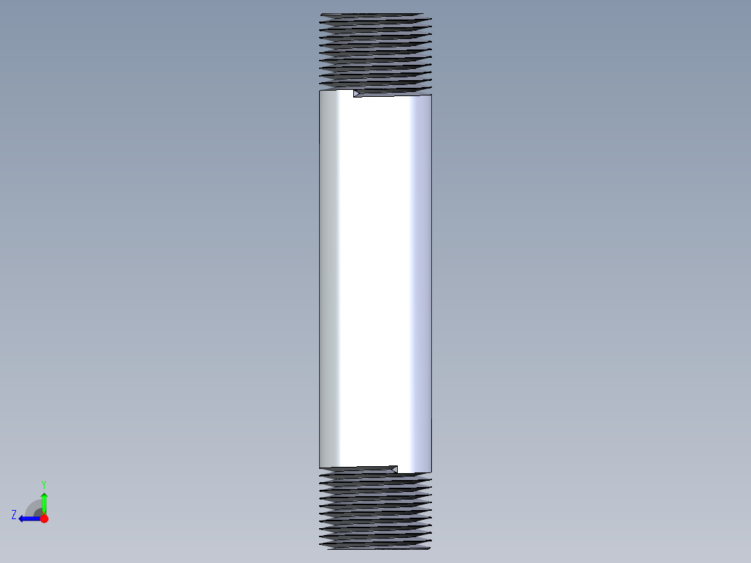 聚氯乙烯配件33-Sch80_Nipple_MPTxMPT_861-108_0.75in x 5in右视图