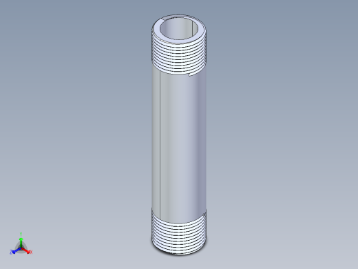 聚氯乙烯配件33-Sch80_Nipple_MPTxMPT_861-108_0.75in x 5in正等轴测缩略图