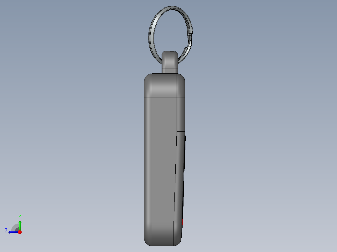 汽车报警遥控器右视图