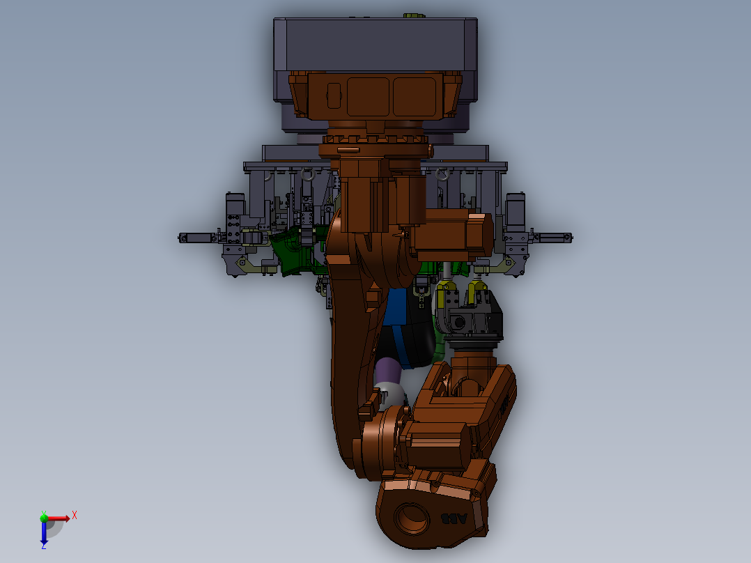 自动焊接岛俯视图
