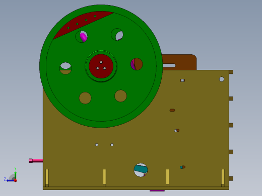 PE600X900颚式破碎机三维右视缩略图