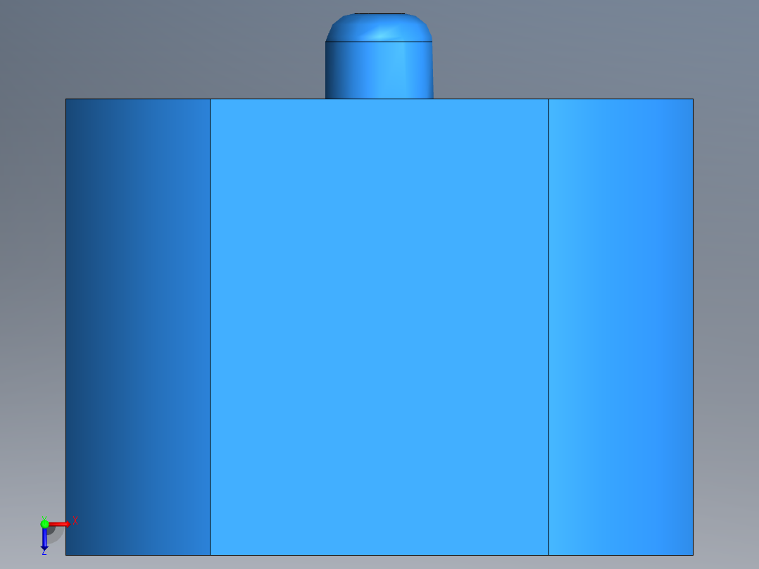 接近开关F3N-11DN04-N 电感式非屏蔽，上方感应，检测距离4mm俯视图