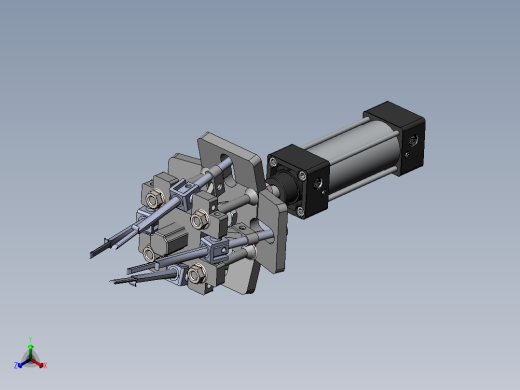 移栽机械爪正等轴测缩略图