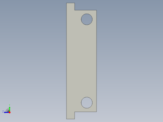 基恩士PS-X28_bracket_kc图纸模型右视缩略图