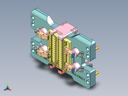 R4-笔记本CNC工装夹具三维模型CNC1-150901