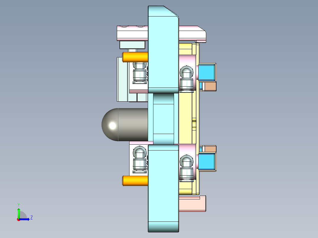 R4-笔记本CNC工装夹具三维模型CNC1-150901左视图