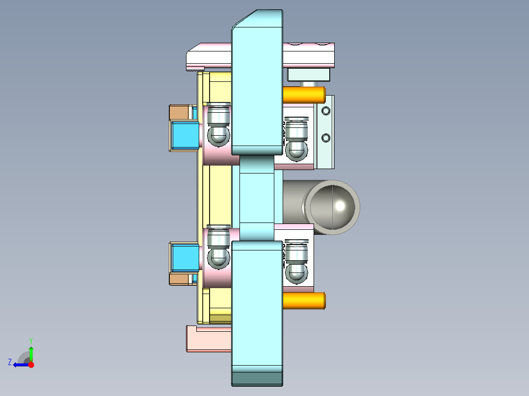 R4-笔记本CNC工装夹具三维模型CNC1-150901右视图