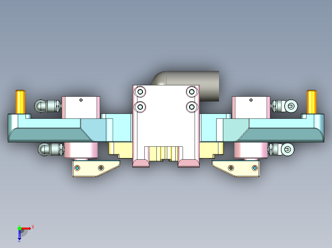 R4-笔记本CNC工装夹具三维模型CNC1-150901俯视图