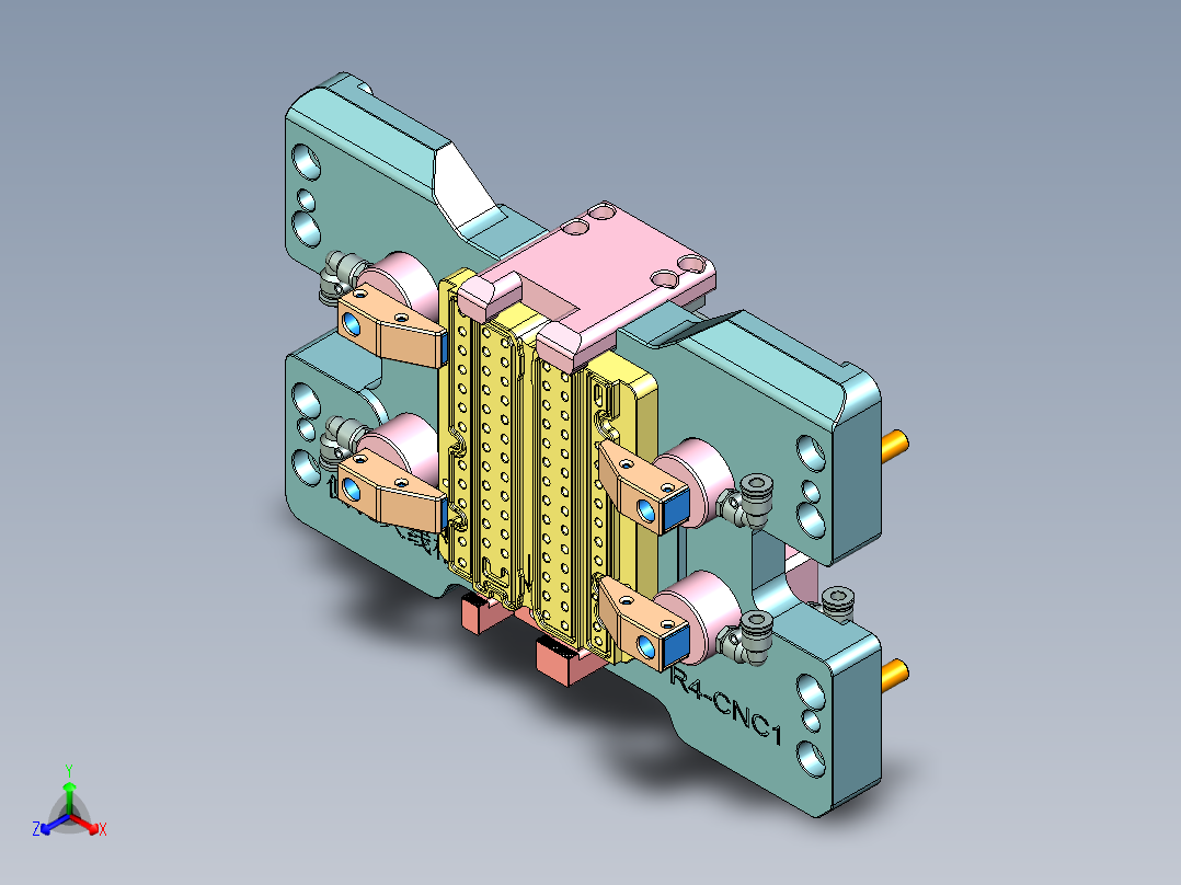 R4-笔记本CNC工装夹具三维模型CNC1-150901正等轴测图