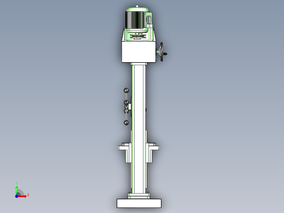 B3003272-钻床前视图