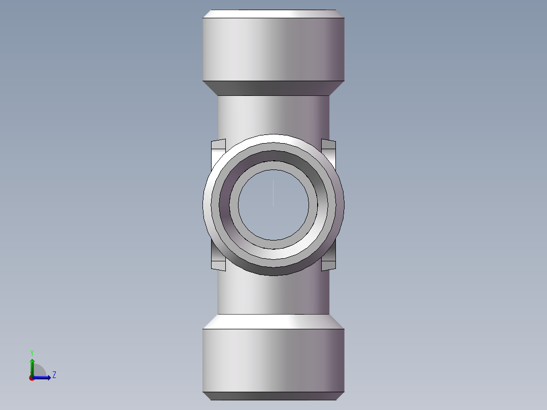 XC+XD 四通接头、XC-16左视图