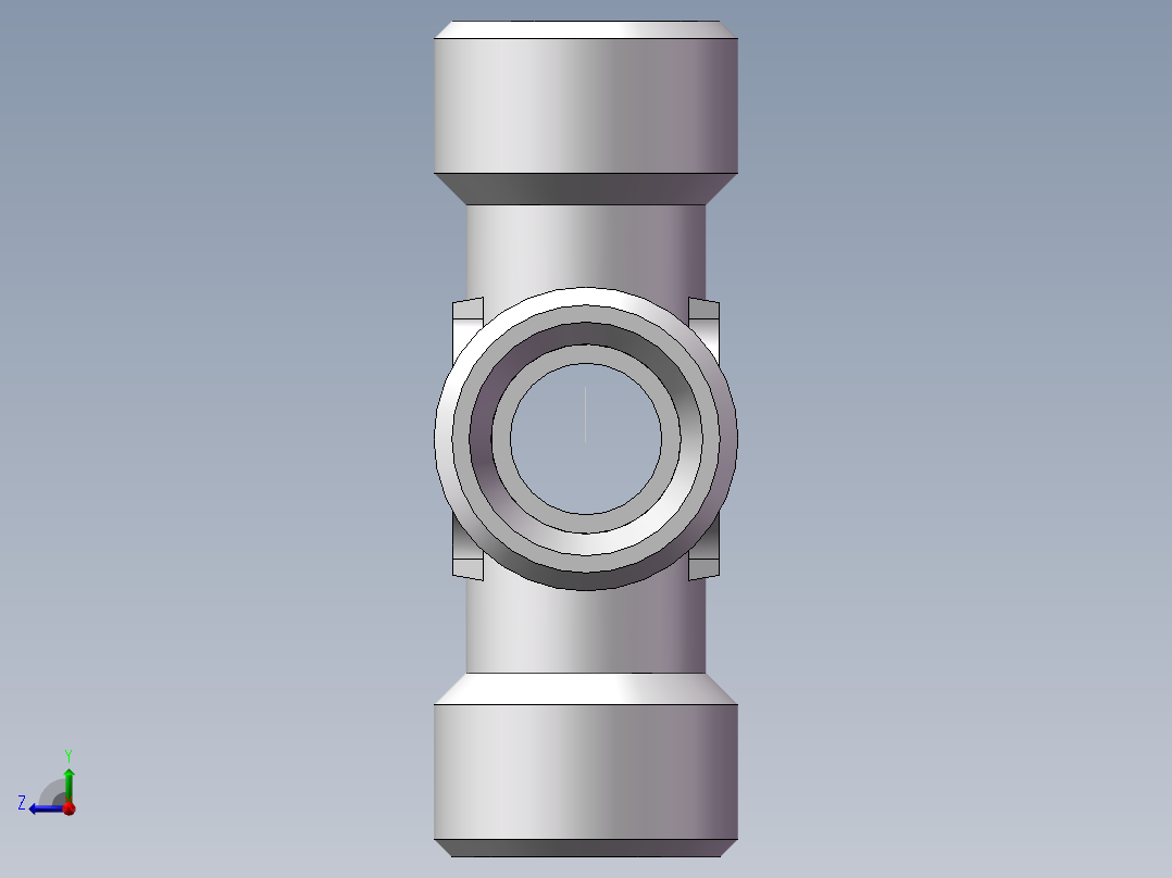 XC+XD 四通接头、XC-16右视图