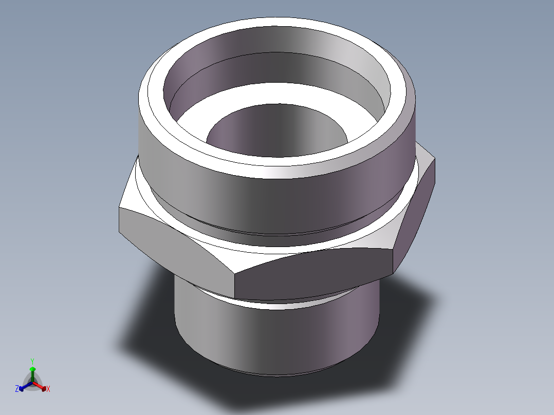 英制管螺纹ED密封、1CB-45-16WD非标主视图