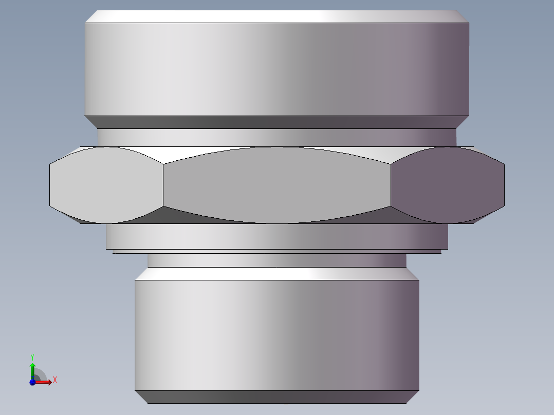 英制管螺纹ED密封、1CB-45-16WD非标前视图