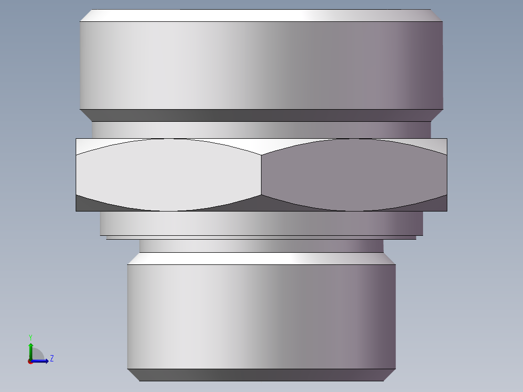 英制管螺纹ED密封、1CB-45-16WD非标左视图