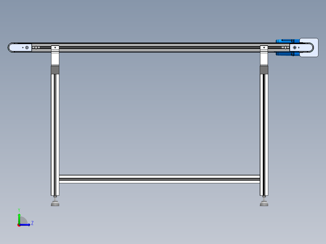 4040传送带-宽300长1500高800左视图