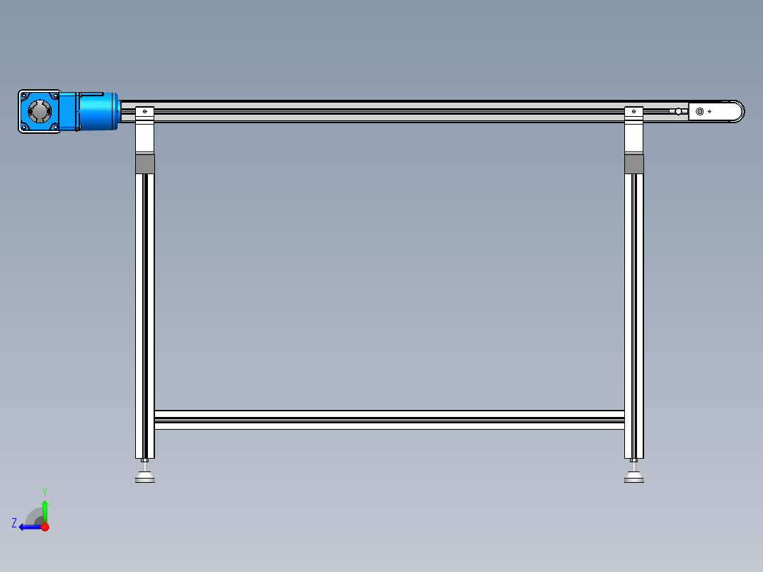 4040传送带-宽300长1500高800右视图