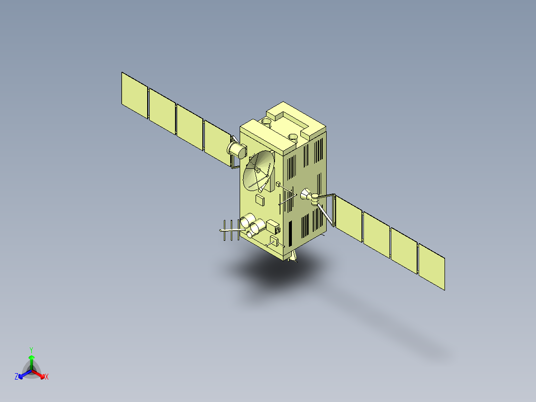 A2004078-通信卫星正等轴测图