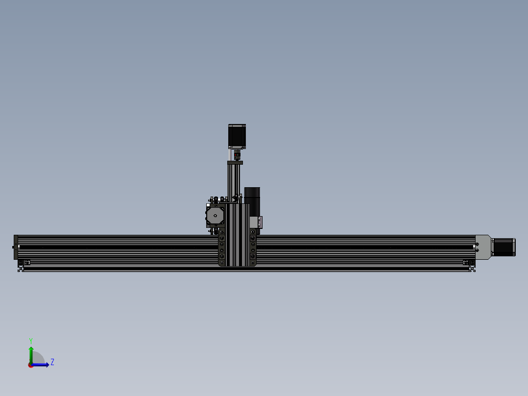 数控机床XL1.5M左视图