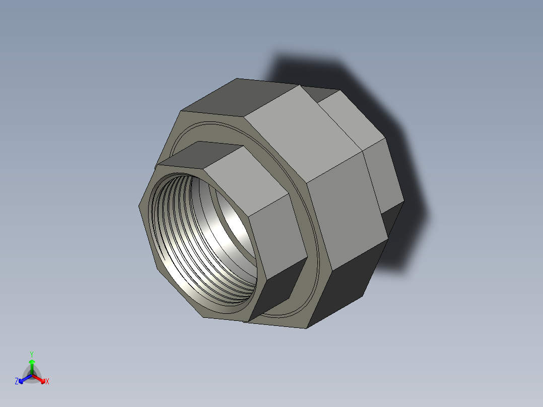 螺纹管活接-等径内丝直通 DN32