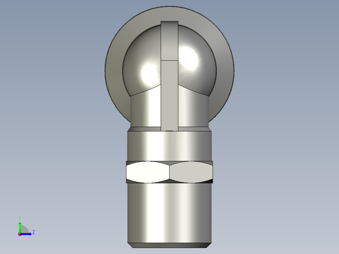 12接头PL801-18牙左视图