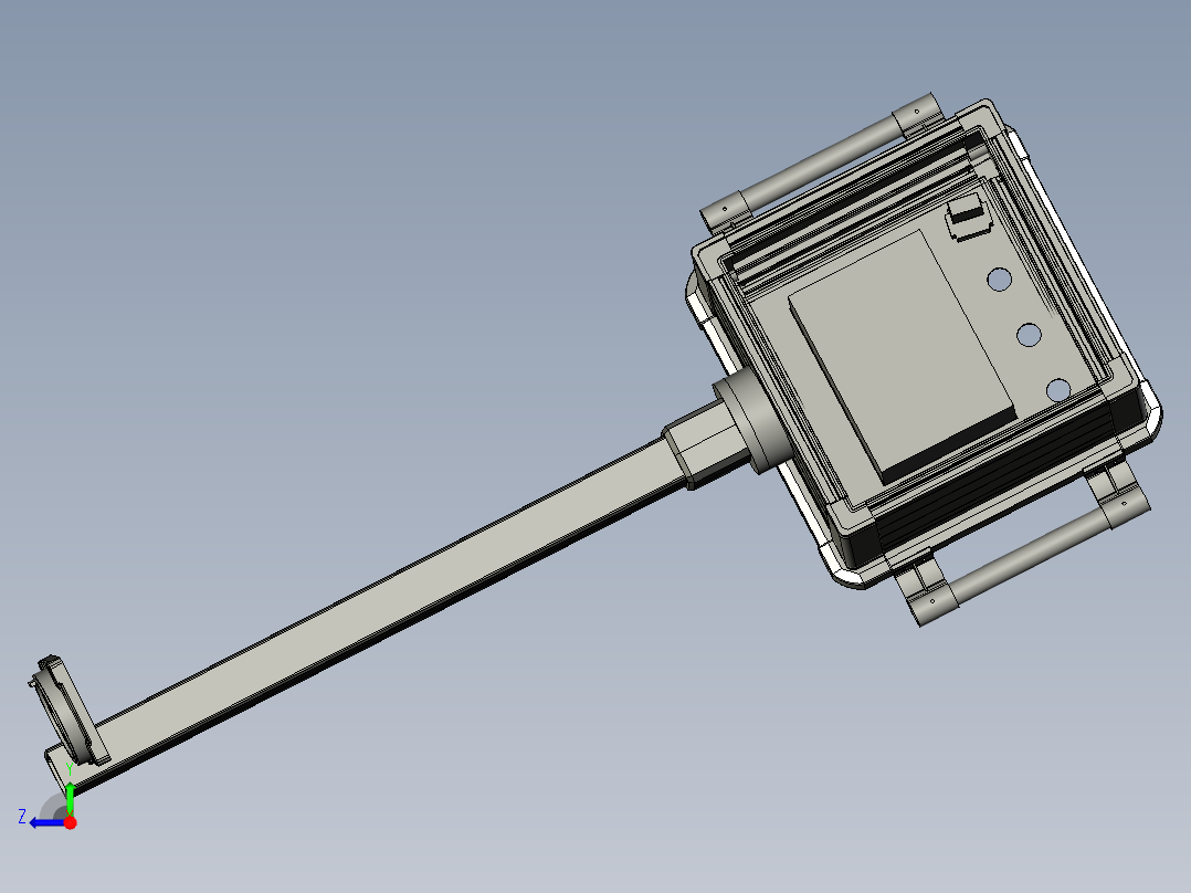 型号B-2带7寸操作箱右视图
