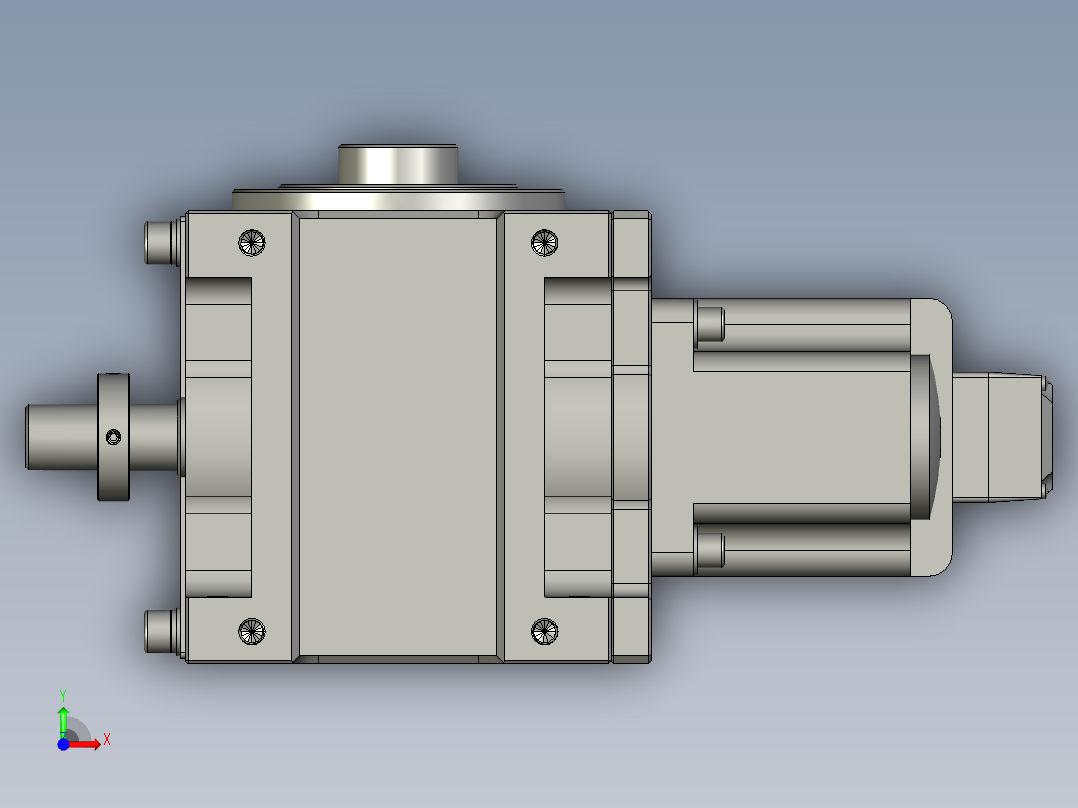 分割器ER-RU80DF英锐凸轮水平直联式右侧前视图