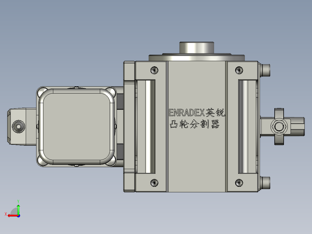 分割器ER-RU80DF英锐凸轮水平直联式右侧后视图