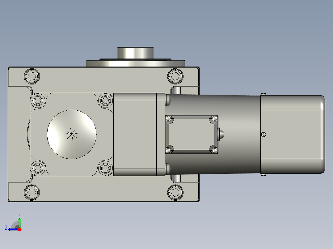 分割器ER-RU80DF英锐凸轮水平直联式右侧右视图