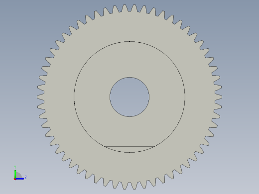 齿轮M05Z58SLDPRT左视缩略图